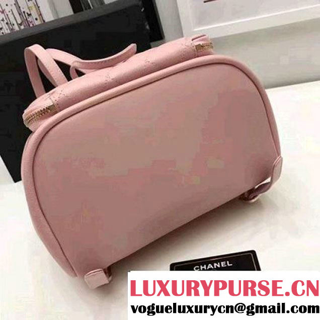 Chanel Grained Calfskin Business Affinity Backpack Bag A93748 Pink 2017 (1A145-7041013 )