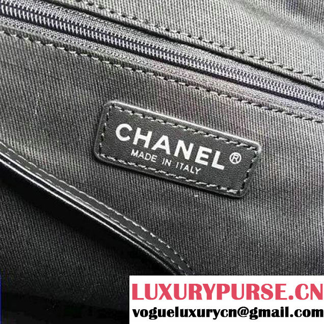 Chanel Sequin Deauville Canvas Sawstring Backpack Grey 2017 (2A015-7061620 )