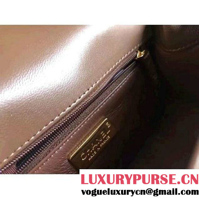 Chanel Python Leather Carry Chic Large Top Handle Flap Bag A9374 2017 (1A111-7041113 )