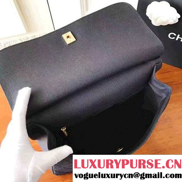 Chanel Grained Calfskin Large Top Handle Flap Bag A93757 2017 (KN-7050408 )