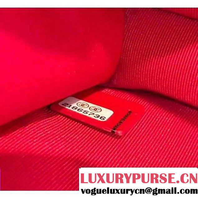 Chanel Grained Calfskin CC Box Small Flap Bag With Top Handle A98666 Red 2017 (KN-7050412 )