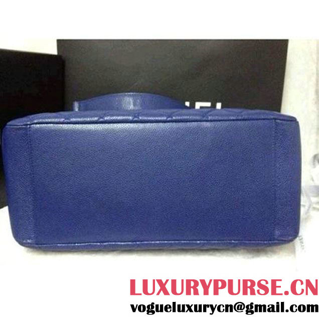 Chanel A50995 Blue Caviar Leather GST Shopping Tote With SHW (A50995-62 ) (A50995-62 )