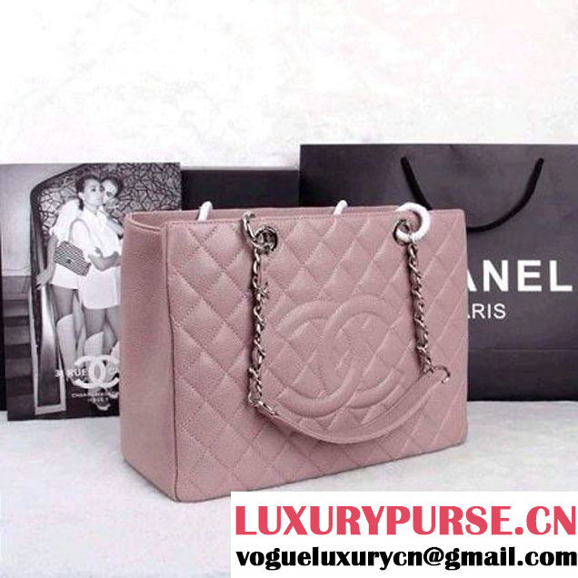 Chanel A50995 Caviar Leather GST Shopping Tote With SHW (A50995104 ) (A50995104 )