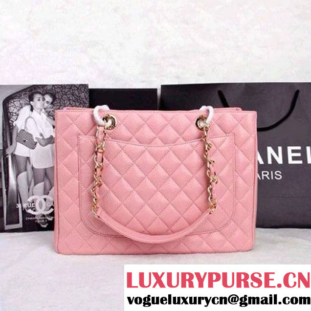 Chanel A50995 Pink Caviar Leather GST Shopping Tote With GHW (A5099510 ) (A5099510 )