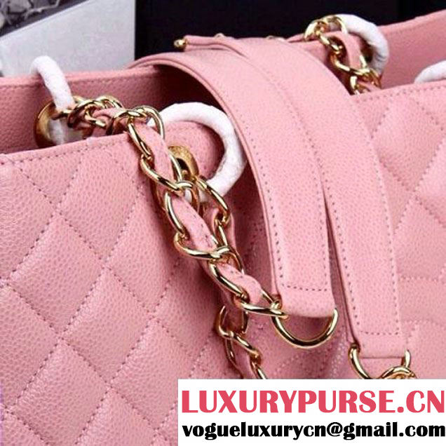 Chanel A50995 Pink Caviar Leather GST Shopping Tote With GHW (A5099510 ) (A5099510 )