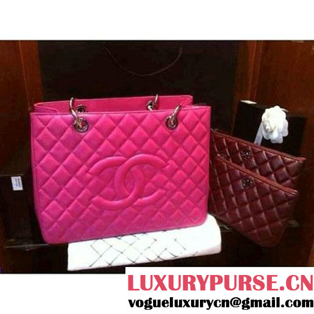 Chanel A50995 Pink Caviar Leather GST Shopping Tote With GHW (A50995-9 ) (A50995-9 )