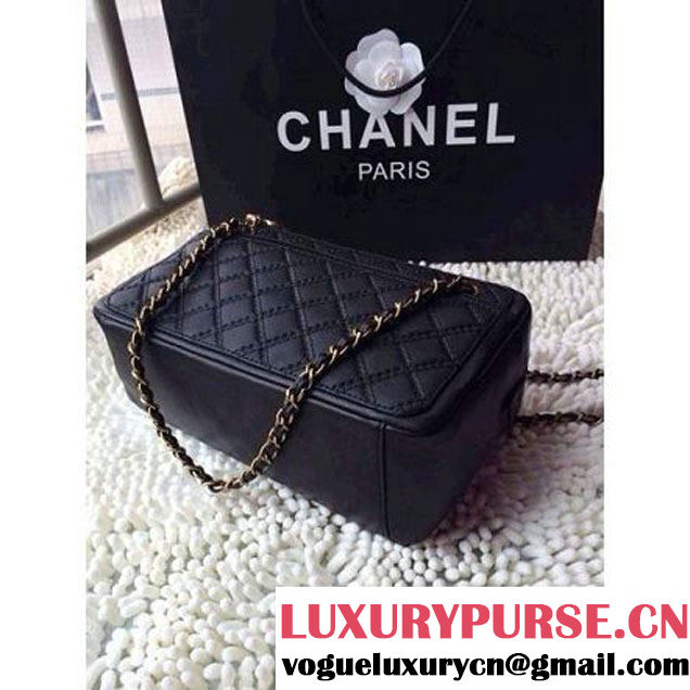 Chanel Black Calfskin Camer Case 2014 (A92368-shunyang ) (A92368-shunyang )