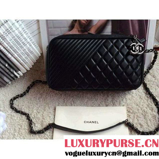 Chanel Camera Case Black Cruise 2015 (3b026-020713 )