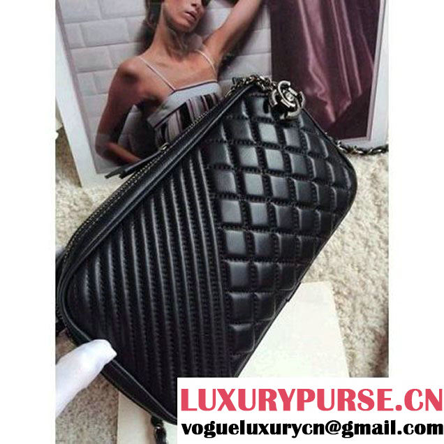 Chanel Camera Case Black Cruise 2015 (3b026-020713 )
