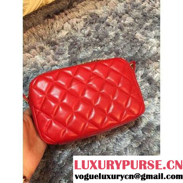 Chanel Small Red Lambskin Camera Case 2013 Fall (2a046-030321 )