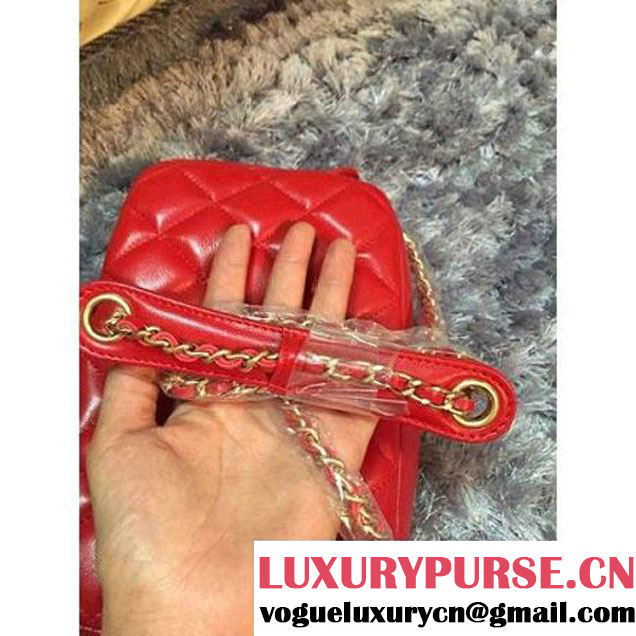 Chanel Small Red Lambskin Camera Case 2013 Fall (2a046-030321 )