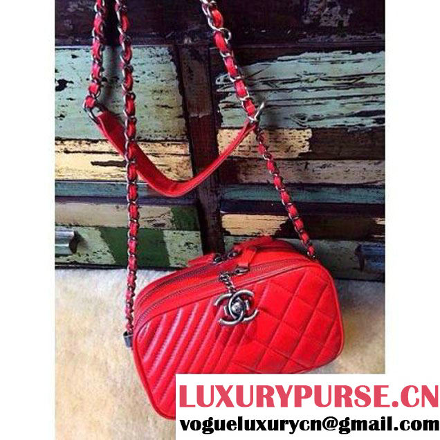 Chanel Camera Case Red Cruise 2015 (1a086-032127 )