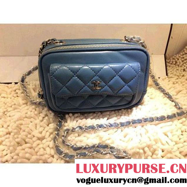 Chanel Small Camera Case in Cyan PRE-SS 2015(A94206) (1a208-032801 )