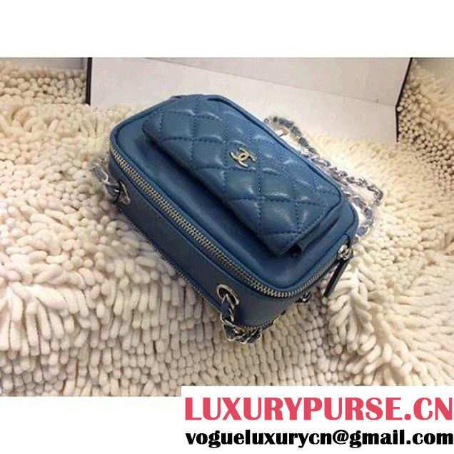 Chanel Small Camera Case in Cyan PRE-SS 2015(A94206) (1a208-032801 )
