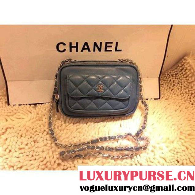 Chanel Small Camera Case in Cyan PRE-SS 2015(A94206) (1a208-032801 )