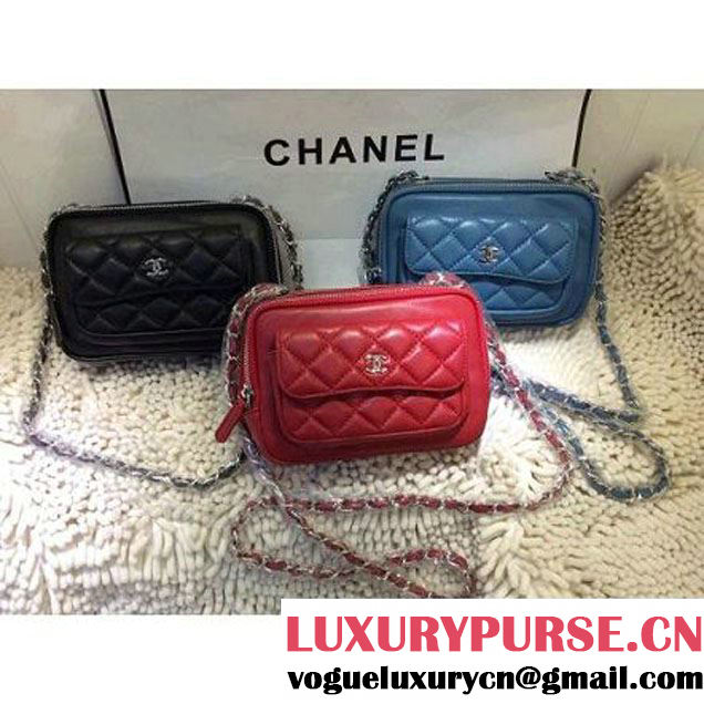 Chanel Small Camera Case in Cyan PRE-SS 2015(A94206) (1a208-032801 )
