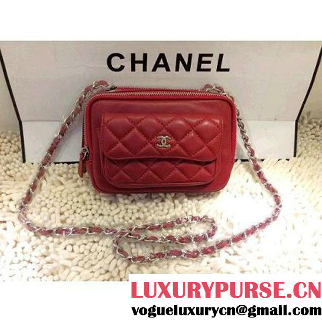 Chanel Small Camera Case in Red PRE-SS 2015(A94206) (1a208-032802 )