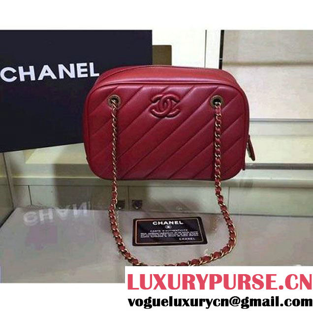 Chanel A92898 Lambskin Camera Case Red Paris-Salzburg 2015 (2a143-071002 )