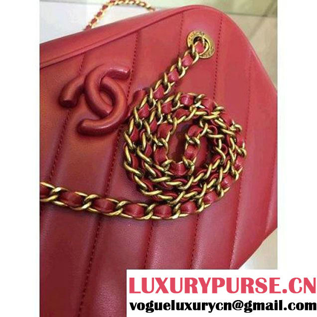 Chanel A92898 Lambskin Camera Case Red Paris-Salzburg 2015 (2a143-071002 )