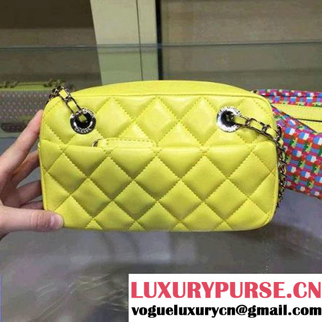 Chanel Small Rubber Camera Case With A Removable Raincoat Yellow Cruise 2016 (2A143-122122 )