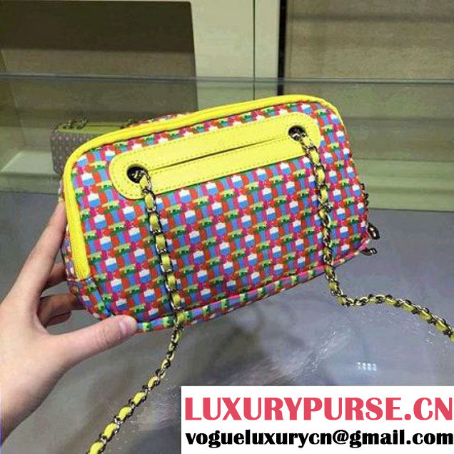 Chanel Small Rubber Camera Case With A Removable Raincoat Yellow Cruise 2016 (2A143-122122 )