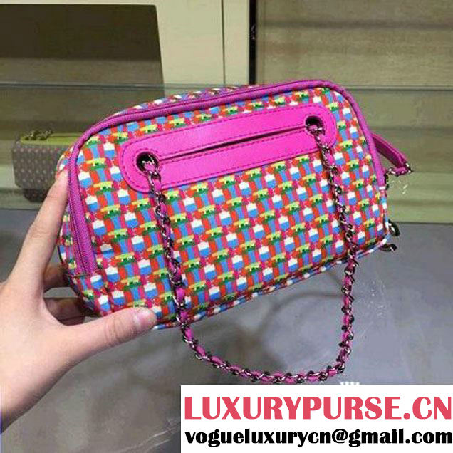 Chanel Small Rubber Camera Case With A Removable Raincoat Rosy Cruise 2016 (2A143-122123 )