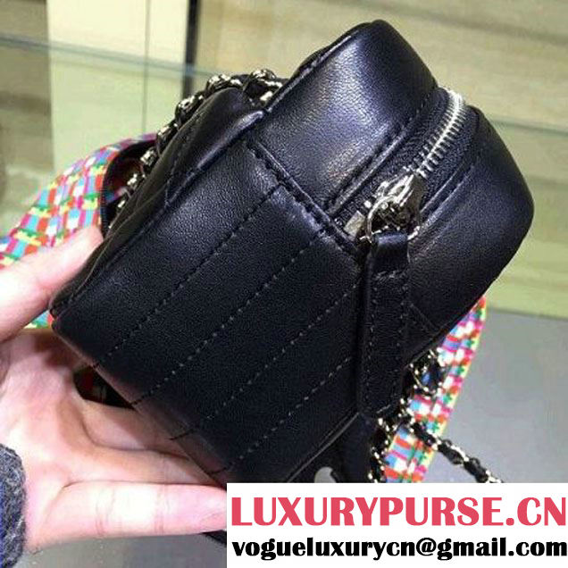 Chanel Small Rubber Camera Case With A Removable Raincoat Black Cruise 2016 (2A143-122124 )