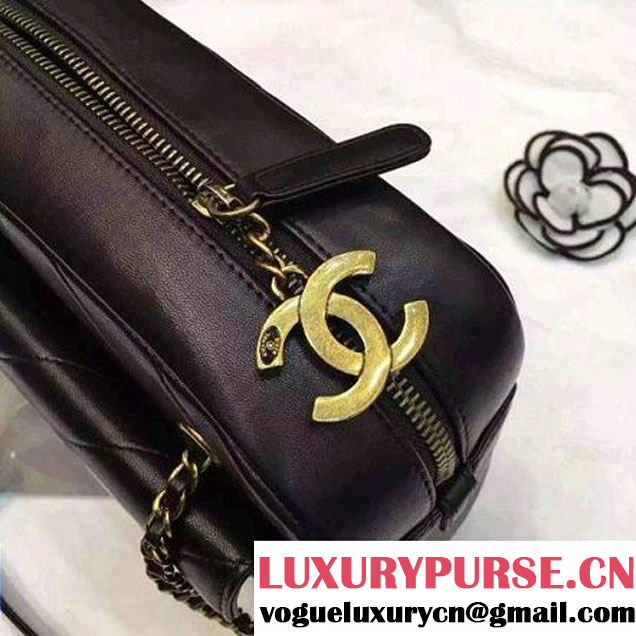 Chanel A93132 Black Lambskin Camera Case Cruise 2016 (2A020-6022610 )