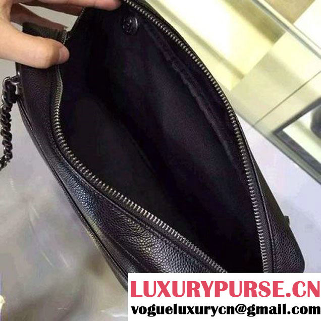 Chanel A93283 Grained Calfskin & Lambskin Camera Case Black Pre S/S 2016 (2A143-6033802 )