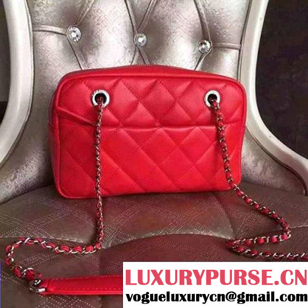 Chanel Calfskin Camera Bag Red 2016 (2B038-6040811 )