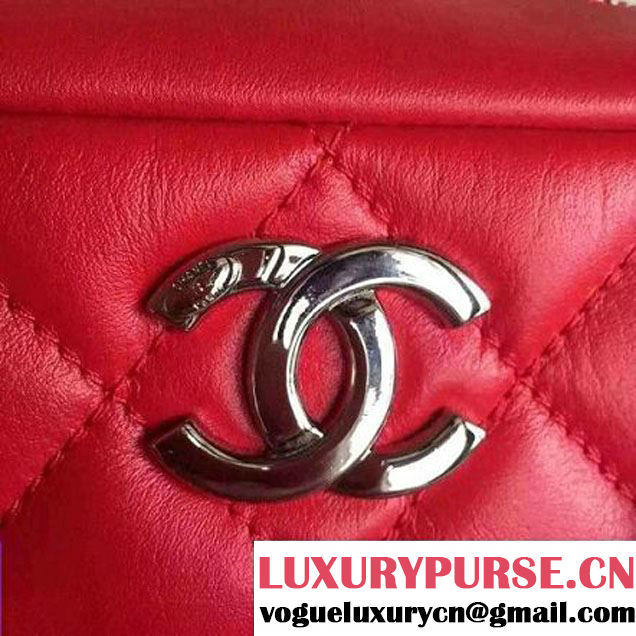 Chanel Calfskin Camera Bag Red 2016 (2B038-6040811 )