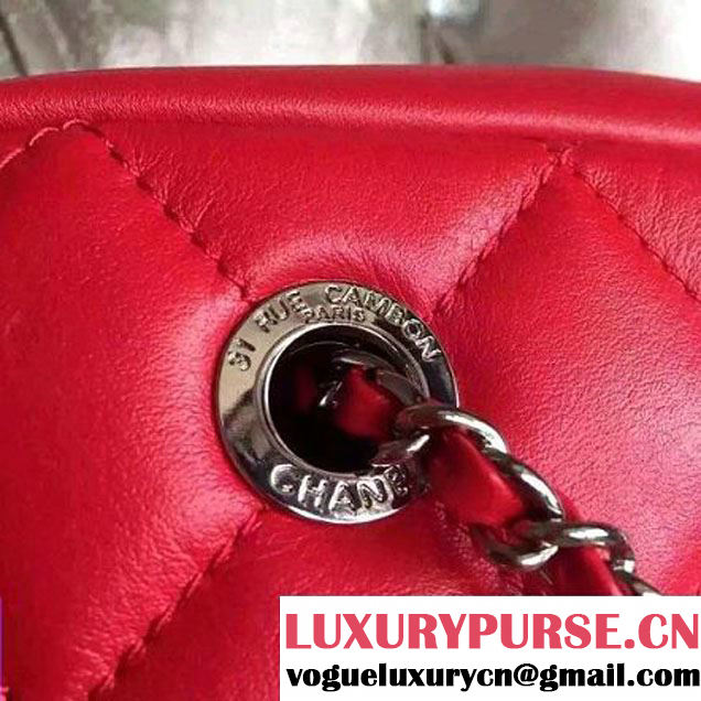 Chanel Calfskin Camera Bag Red 2016 (2B038-6040811 )
