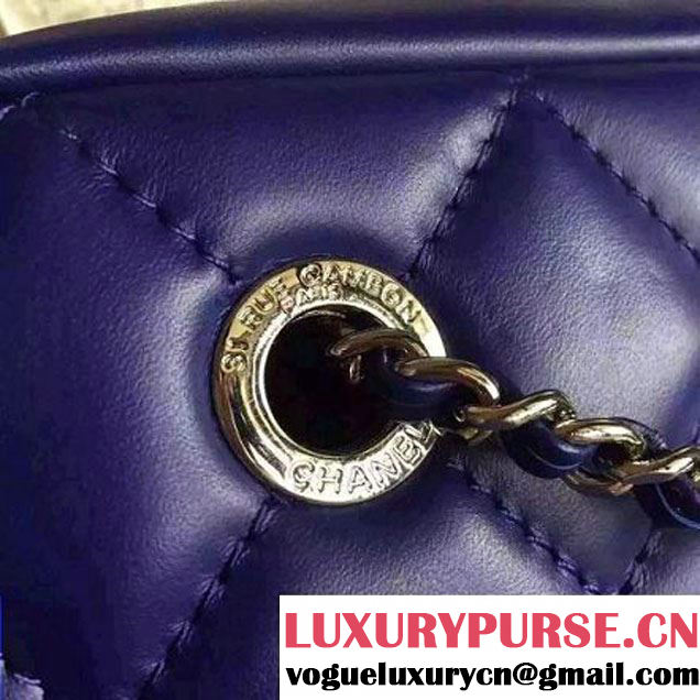 Chanel Calfskin Camera Bag Navy 2016 (2B038-6040812 )