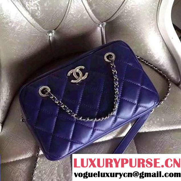Chanel Calfskin Camera Bag Navy 2016 (2B038-6040812 )