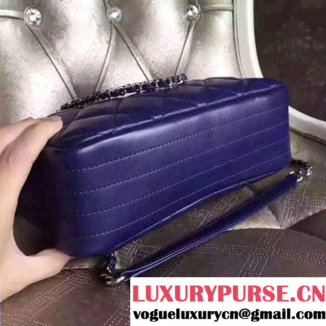 Chanel Calfskin Camera Bag Navy 2016 (2B038-6040812 )