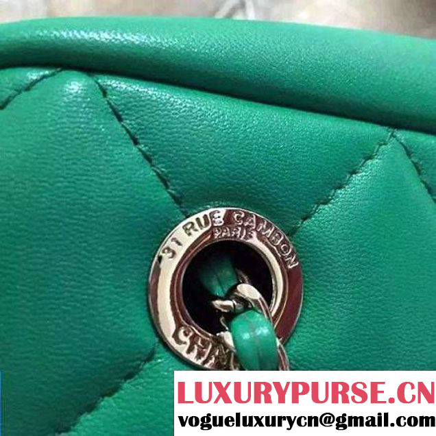 Chanel Calfskin Camera Bag Green 2016 (2B038-6040813 )