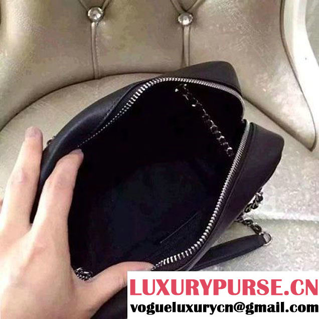 Chanel Calfskin Camera Bag Black 2016 (2B038-6040814 )