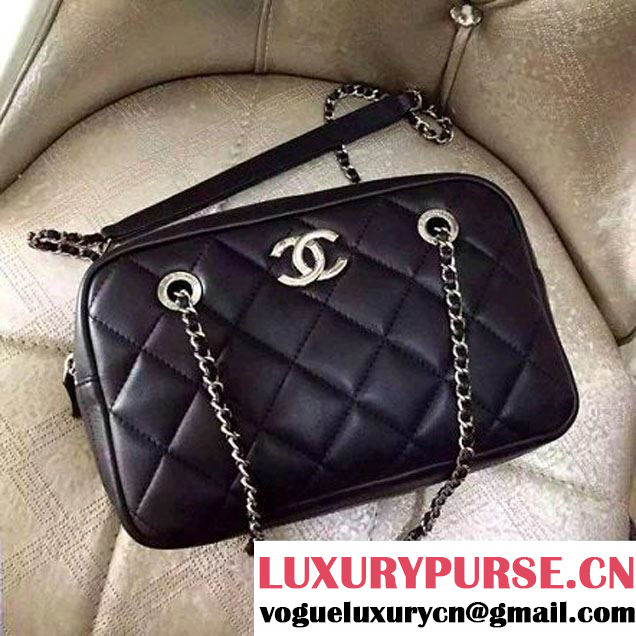 Chanel Calfskin Camera Bag Black 2016 (2B038-6040814 )