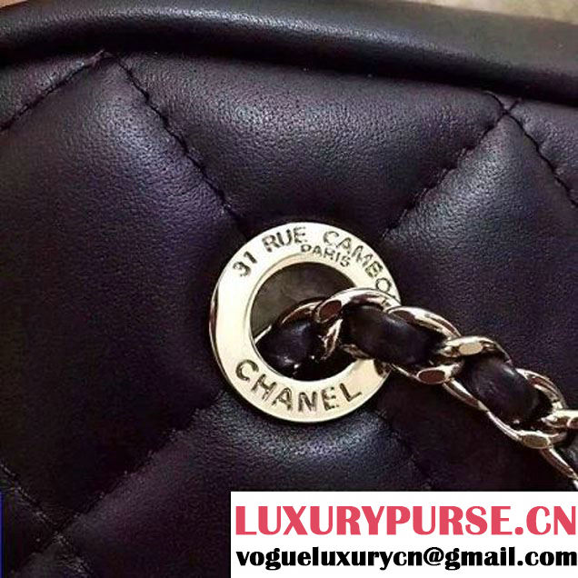 Chanel Calfskin Camera Bag Black 2016 (2B038-6040814 )
