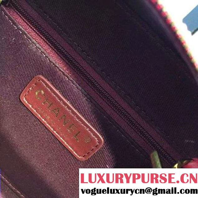 Chanel A93463 Coco Curve Calfskin Vanity Case Bag Red Paris 201 (2A143-6061814 )