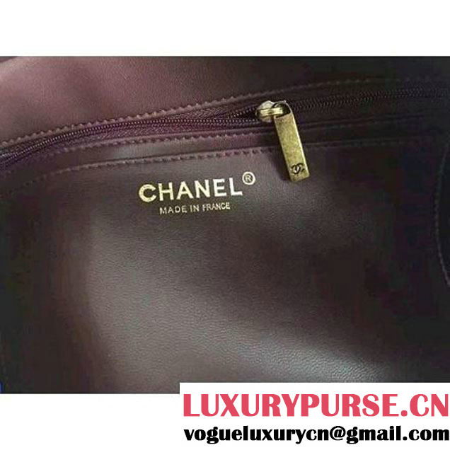 Chanel A93464 Calfskin and Goatskin Vanity Case Bag Red 2016 (1A145-6070415 )