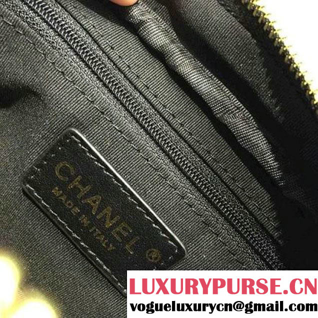 Chanel Suede Calfskin Business Affinity Camera Case Bag Black A93609 F/W 2016 (2A143-6100833 )