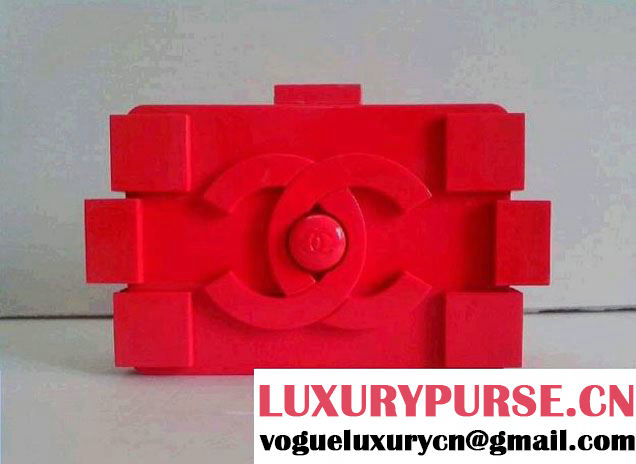 Chanel Lego Clutch Bag red replica