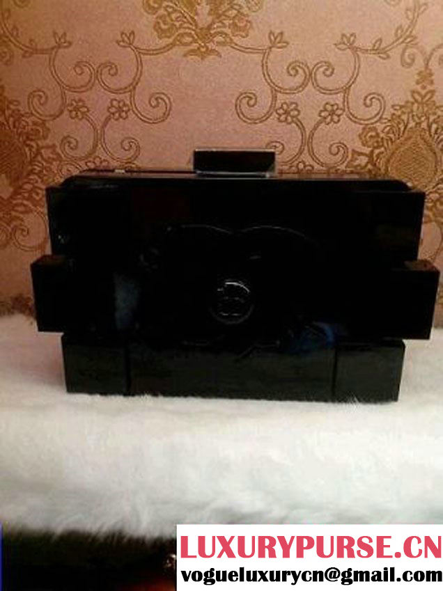 Chanel Lego Clutch Bag Blackreplica