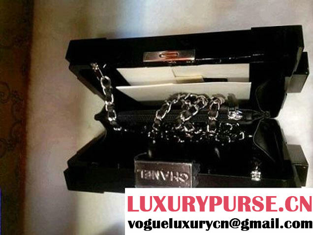 Chanel Lego Clutch Bag Blackreplica