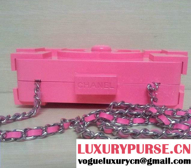 Chanel Lego Clutch Bag replica pink