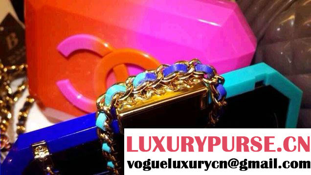 Presale Chanel blue Boy Brick Clutch Bag