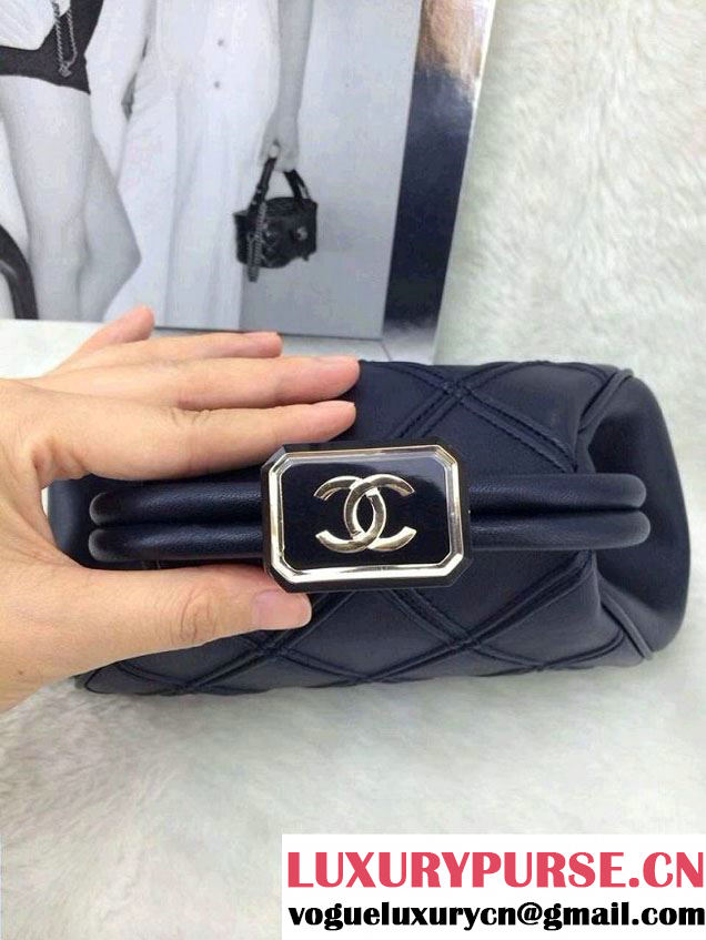 Chanel Blue New Clutch Bag Spring Summer 2014