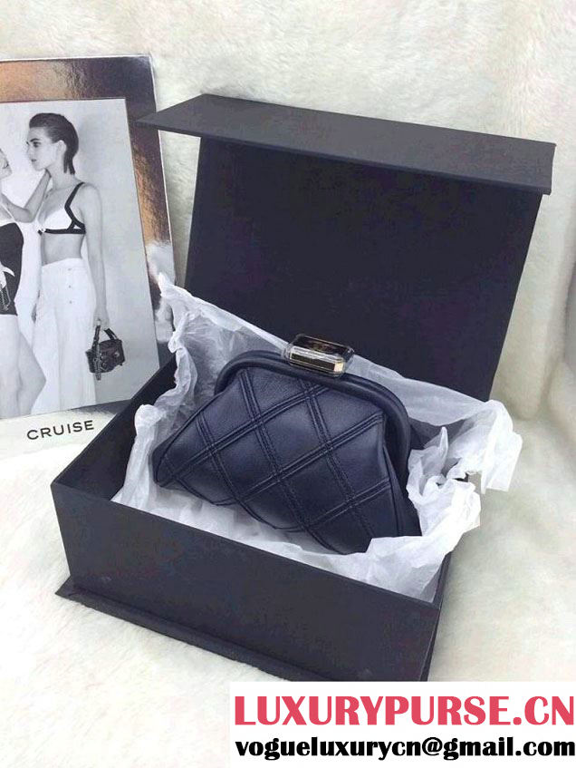 Chanel Blue New Clutch Bag Spring Summer 2014