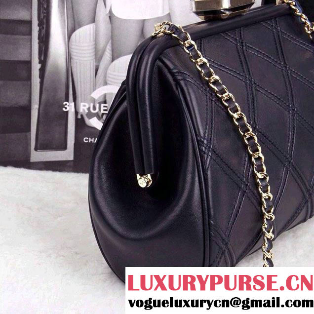 Chanel Black New Clutch Bag Spring Summer 2014